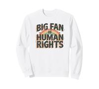 Gran Fan de los Derechos Humanos Igualdad Social Retro Sudadera