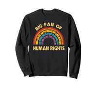 Gran Fan de los Derechos Humanos Igualdad Social Retro Sudadera