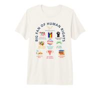 Gran Fan de los Derechos Humanos | Libertad para Todos Diseño de Igualdad Camiseta Premium