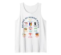 Gran Fan de los Derechos Humanos | Libertad para Todos Diseño de Igualdad Camiseta sin Mangas
