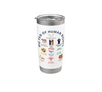 Gran fan de los Derechos Humanos | Libertad para Todos Diseño de Igualdad Vaso térmico de acero inoxidable de doble pared