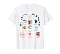 Gran Fan de los Derechos Humanos | Libertad para Todos Igualdad Diseño Camiseta