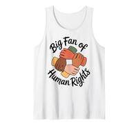 Gran Fan de los Derechos Humanos Manos niños Camiseta sin Mangas