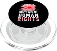 Gran Fan de los Derechos Humanos protesta defiende la Igualdad Retro Floral PopSockets PopGrip para MagSafe