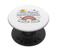 Gran Fan de los Derechos Humanos Rainbow Igualdad Apoya la bondad PopSockets PopGrip Adhesivo