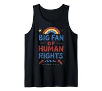 Gran Fan de los Derechos Humanos Retro - Anti Fascismo Derechos Humanos Camiseta sin Mangas