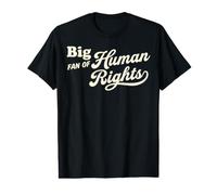 Gran Fan de los Derechos Humanos Retro Igualdad Justicia Político Camiseta gráfica económica