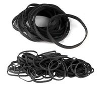 Gran goma elástica 100 x 5mm Negro Fuerte Elásticos Aplicar a Escuela Oficina Cocina Costurera Creativo Papel-100pieces