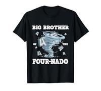 Gran Hermano de los Cuatro Nados Tornado Tema 4º Cumpleaños Camiseta