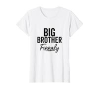 Gran Hermano Finalmente Novedad para Niños y Hermanos Mayores Camiseta gráfica económica, Mujer, Blanco, XL