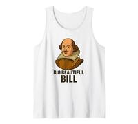 Gran Hermoso Bill Shakespeare Divertido Juego de palabras literario Camiseta sin Mangas