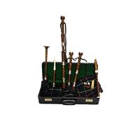 Gran Highland Gaita Palisandro Mackenzie Air - Funda de bolsa con gaita escocesa Hard Case/plata Mounts