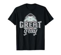 Gran humor de tiburón gris para familiares de pelo gris viejos amigos Camiseta