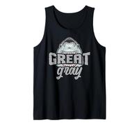 Gran humor de tiburón gris para familiares de pelo gris viejos amigos Camiseta sin Mangas