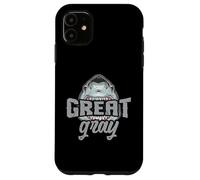 Gran humor de tiburón gris para familiares de pelo gris viejos amigos Carcasa para iPhone 11