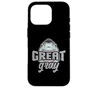 Gran humor de tiburón gris para familiares de pelo gris viejos amigos Carcasa para iPhone 16 Pro