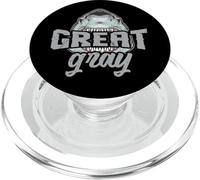 Gran humor de tiburón gris para familiares de pelo gris viejos amigos PopSockets PopGrip para MagSafe