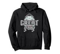 Gran humor de tiburón gris para familiares de pelo gris viejos amigos Sudadera con Capucha