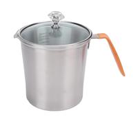 Gran jarra de espuma de leche de acero inoxidable con diseño de escala, tapa, fácil de limpiar, para Latte Art, Cappuccino, Cafetiere (700ML)