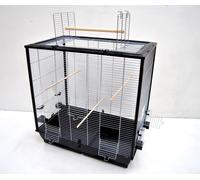 Gran Jaula Para Aves Para Periquitos Canarios Y Grandes Loros Con Posadero