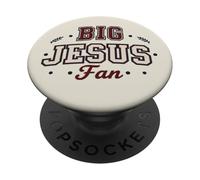 Gran Jesús Fan Fe Cristiana Creyente Dios Iglesia PopSockets PopGrip Adhesivo