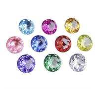 Gran juguete de piedras preciosas de buceo para piscina, 40 mm, diamante colorido, tesoro pirata, verano, gema subacuática, entrenamiento de natación, regalo, juguetes acuáticos, juegos de piscina