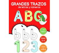 GRAN libro para trazar letras y números para preescolar de 2 a 4 años - Educación Preescolar en casa