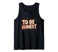 Gran Logotipo de To be Honest para niños y niñas Camiseta sin Mangas