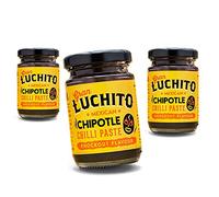 Gran Luchito Pasta de Chile Chipotle Mexicano 100g | Hecho a mano en México | Pasta de cocina súper ahumada con una especia mediana a picante | Perfecto para cocinar comida mexicana (paquete de 3)