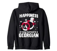 Gran Matrimonio Georgiano Wear Georgia Esposa Marido Sudadera con Capucha