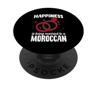Gran Matrimonio Marroquí Diciendo Marruecos Esposa Marido PopSockets PopGrip Adhesivo