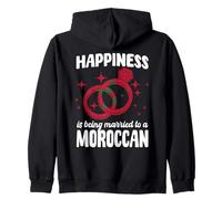 Gran Matrimonio Marroquí Diciendo Marruecos Esposa Marido Sudadera con Capucha