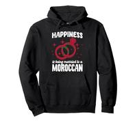 Gran Matrimonio Marroquí Diciendo Marruecos Esposa Marido Sudadera con Capucha