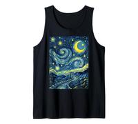 Gran Muralla China Noche Estrellada Historia del Arte Presente Camiseta sin Mangas