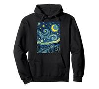 Gran Muralla China Noche Estrellada Historia del Arte Presente Sudadera con Capucha