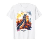 Gran Muralla China Souvenir Hito Beijing Heritage Travel Camiseta