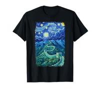 Gran Muralla China Van Gogh Starry Night Travel Camiseta
