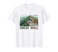 Gran Muralla de China Antiguo Monumento de Asia Souvenir Camiseta