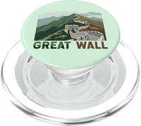 Gran Muralla de China Antiguo Monumento de Asia Souvenir PopSockets PopGrip para MagSafe