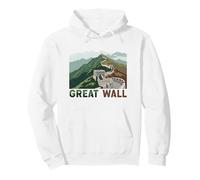 Gran Muralla de China Antiguo Monumento de Asia Souvenir Sudadera con Capucha