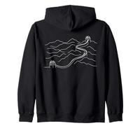 Gran Muralla Line Art Historiador Sudadera con Capucha