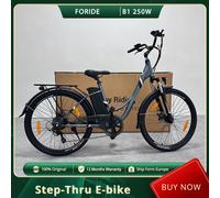 ¡Gran oferta! Bicicleta eléctrica para adultos, modelo Foride B1, 250 W, 45 Nm, con cuadro de fácil acceso, autonomía máxima de 90 km, batería de 36 V y 15,6 Ah, neumáticos de 26 pulgadas, velocidad B