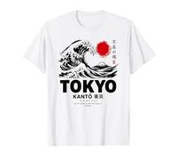 Gran Ola Arte Japonés Tokio Kanto Japón Ola Retro Camiseta