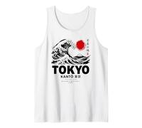 Gran Ola Arte Japonés Tokio Kanto Japón Ola Retro Camiseta sin Mangas