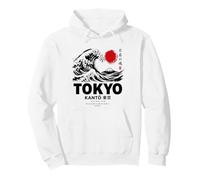 Gran Ola Arte Japonés Tokio Kanto Japón Ola Retro Sudadera con Capucha