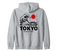 Gran Ola Arte Japonés Tokio Kanto Japón Ola Retro Sudadera con Capucha