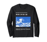 Gran Ola Azul de Hokusai Frente a Kanagawa PAPL047 Manga Larga