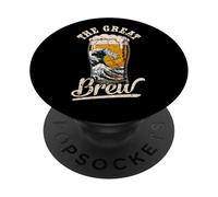 Gran Ola de Kanagawa Beer Lover Brew of Japan Souvenir PopSockets PopGrip Adhesivo
