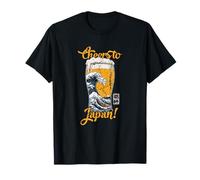 Gran Ola de Kanagawa Beer Lover Kampai Kanji Souvenir Camiseta