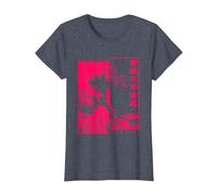 Gran Ola De Kanagawa Hokusai Ukiyo-e Japón Arte Japonesa Camiseta, Mujer, Azul Jaspeado, S